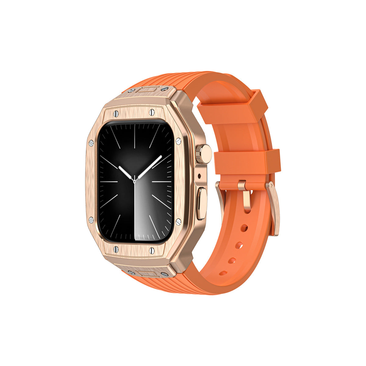 Compatible with Apple Watch 9/8/7/6/SE iWatch Metal Case Conversion Premium Apple Watch Band