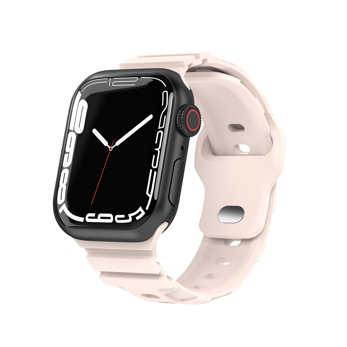 Compatible with Apple Watch Series 4/5/6/7/8 Bands iWatch Sport Style Ultra Silicone Band Apple Watch Band