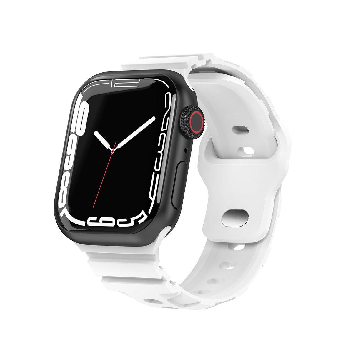 Compatible with Apple Watch Series 4/5/6/7/8 Bands iWatch Sport Style Ultra Silicone Band Apple Watch Band