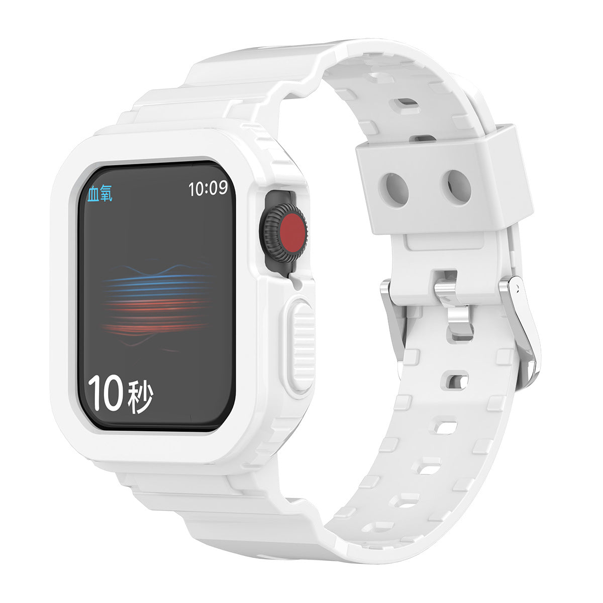 Compatible with Apple Watch 8/9/10 Series 42/46mm iWatch Transparent Glacier Integrated Band