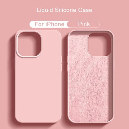 Original Liquid Silicone Phone Case For APPLE iPhone 13 12 14 15 Pro Max Cases For iPhone 15 Plus Shockproof Protective Cover